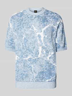 Boss Orange T-shirt met opstaande kraag model 'Krocato'