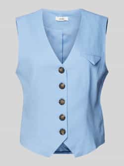 MbyM Linnen gilet met V-hals model 'Flavio'