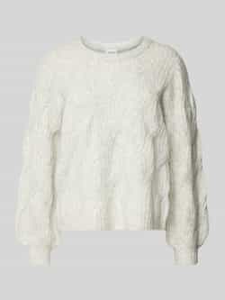 Vila Gebreide pullover met kabelpatroon model 'ELLA'