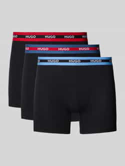 HUGO Boxershort met elastische logoband in een set van 3 stuks