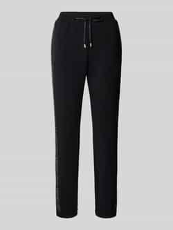 LIU JO SPORT Sweatpants met galonstrepen en siersteentjes