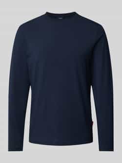 JOOP! JEANS Shirt met lange mouwen en geribde ronde hals