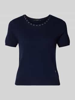 Oui Gebreide pullover van een mix van viscose en kasjmier