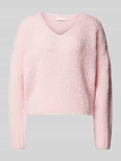 Rich & Royal Gebreide pullover met V-hals
