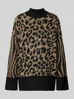 Vero Moda Regular fit gebreide pullover met dierenprint model 'MARS'