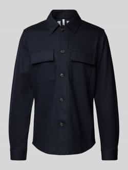 Profuomo Stijlvolle Overshirt voor Moderne Garderobe Blue Heren