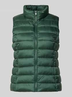 Jake*s Casual Gilet met opstaande kraag en ritszakken