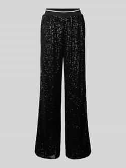 Guess Activewear Straight fit stoffen broek met pailletten model 'SEQUINS'