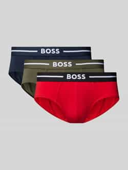 Boss Slip met label in band in set van 3 stuks