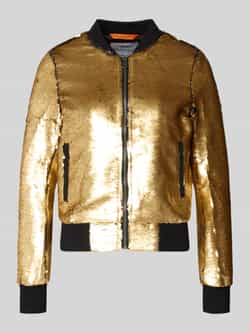 Original Bombers Bomberjack met pailletten en ritssluiting