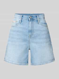 Calvin Klein Jeans Mom fit korte jeans in 5-pocketmodel met labeldetail