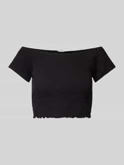 Vero Moda Korte off shoulder-top met structuurmotief model 'HADI'