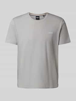 Boss Regular fit T-shirt van mix van katoen en elastaan