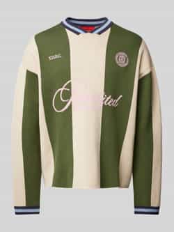 PROHIBITED Gebreide pullover met logostitching