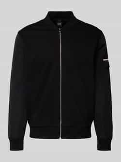Boss Sweatjack met opstaande kraag model 'Skiles'