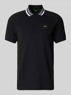 BOSS Green Regular fit poloshirt met labelbadge model 'Paddy'