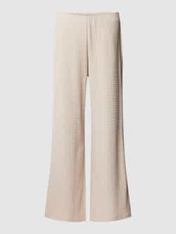 Christian Berg Woman Flared fit stoffen broek met structuurmotief