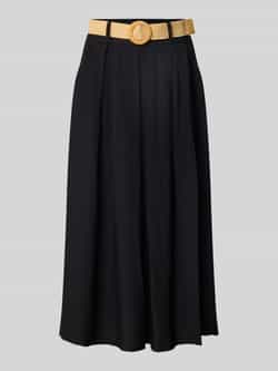 ZABAIONE Midirok met plooien en steekzakken