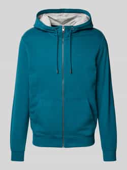 S.Oliver RED LABEL Regular fit sweatjack van katoenmix met rubberen labelopschrift