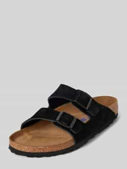 Birkenstock Slippers van leer met doornsluiting model 'Arizona'