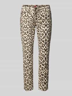Buena Vista Slim fit broek met verkort model