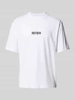 REVIEW T-shirt met labelstitching