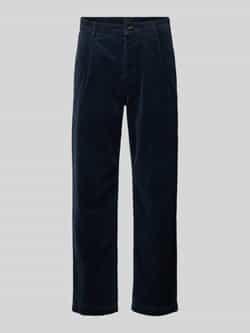Boss Orange Relaxed fit corduroy broek met bandplooien model 'Chino-Shyne'