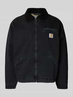 Carhartt Work In Progress Jeansjack met platte kraag en ritssluiting model 'DETROIT'