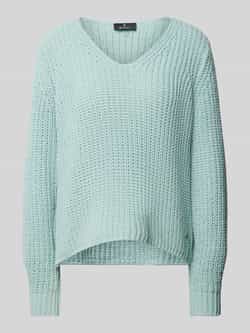 Monari Gebreide pullover met ribboorden