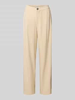 Pepe Jeans Loose fit linnen broek van een mix van viscose en lyocell