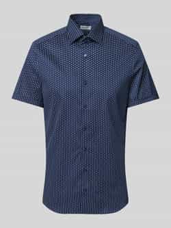 OLYMP Level Five Slim fit zakelijk overhemd met all-over motief