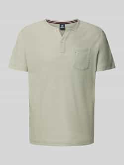 Lerros T-shirt met borstzak en labelstitching model 'SERAFINO'