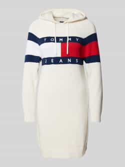 TOMMY JEANS Gebreide jurk TJW FLAG HOOD SWEATER DRESS EXT