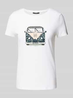 Zero T-shirt met label- en motiefprint