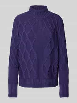 Monari Gebreide pullover met ribboorden
