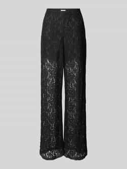 Jake*s Cocktail Loose fit cocktailbroek met broderie anglaise