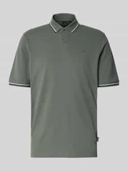 Bugatti Poloshirt met korte knoopsluiting
