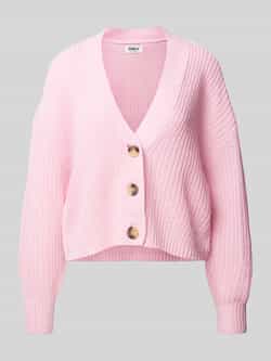 Only Regular fit gebreid jack met knopen in hoornlook model 'CAROL'