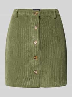 Pieces Licht uitlopende corduroy rok met doorknoopsluiting model 'EFFI'