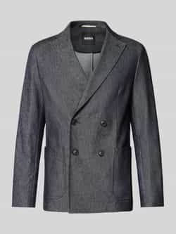 Boss Slim fit 2-knoops colbert van een katoenmix model 'HANRY'