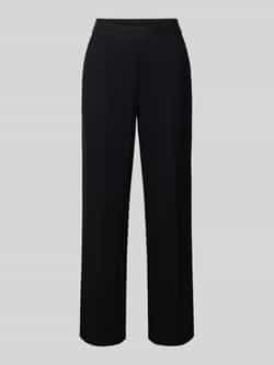 Monari Stoffen broek met elastische band met logo