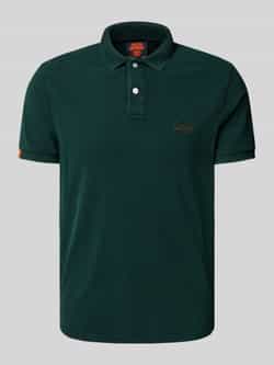 Superdry Regular fit poloshirt met labelstitching