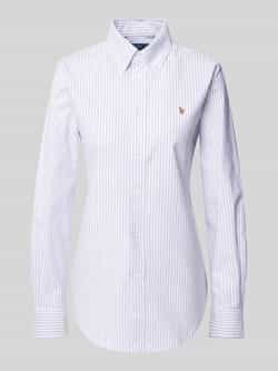 Polo Ralph Lauren Slim fit overhemdblouse met logostitching