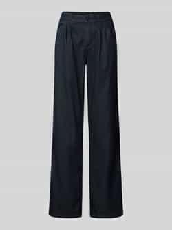 LANIUS Wide fit jeans met riemlussen en steekzakken