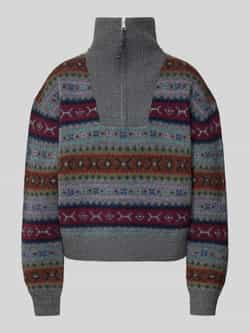 Polo Ralph Lauren Gebreide pullover van wol met ritssluiting model 'FRISLE'