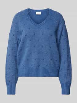 Vila Gebreide pullover met extra brede schouders model 'TULI'