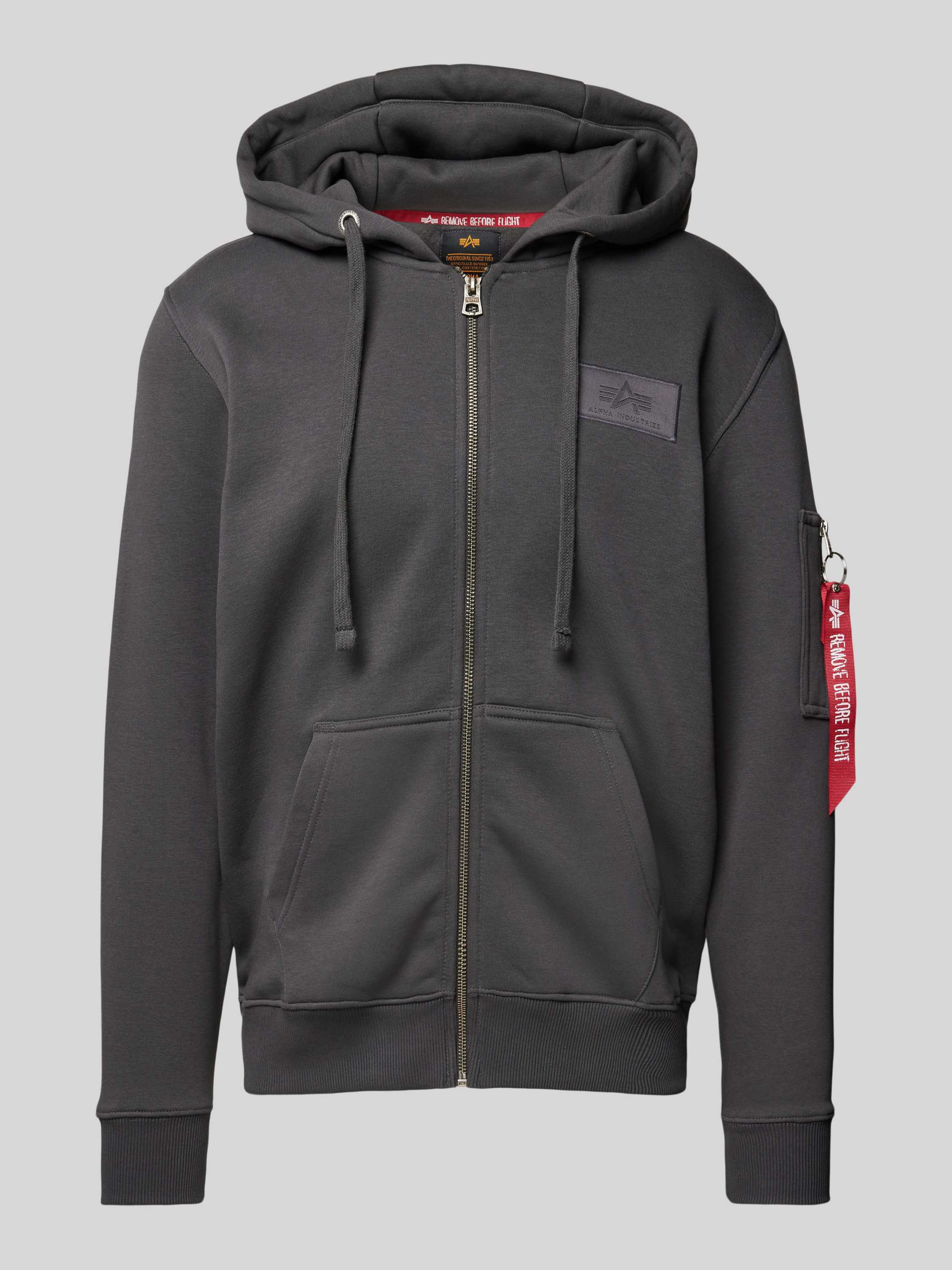 Alpha Industries Hoodie Men Hoodies Back Print Zip Hoody