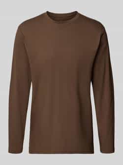 RAGMAN Shirt met lange mouwen en geribde ronde hals