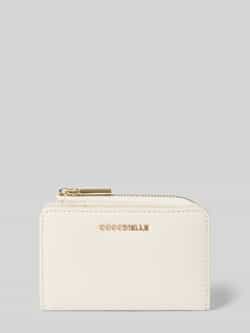 Coccinelle Portemonnee met labeldetail model 'METALLIC SOFT'