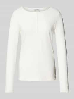 Marc O'Polo Henleyshirt Henley met grote ronde hals kleine knoopsluiting